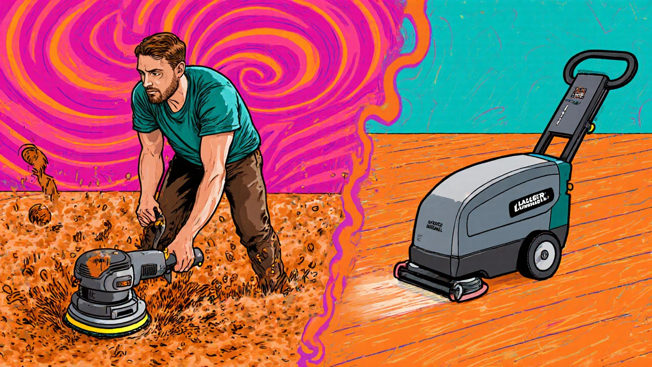 Boden schleifen mieten oder kaufen: Maschinen und Kosten im Vergleich
