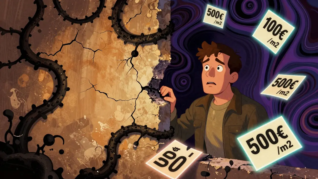 Schimmelbefall in Immobilien beseitigen: Kosten vs. Wertverlust - Was es wirklich kostet