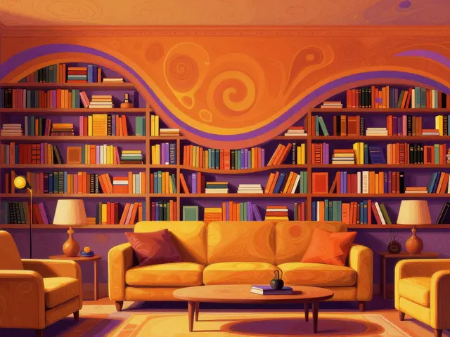 Bibliotheks-Ästhetik im Wohnzimmer: Bücherregale perfekt gestalten
