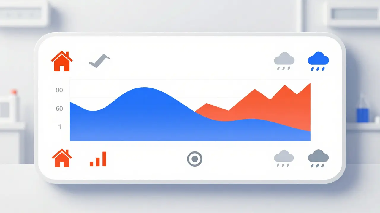 Abstrakte Visualisierung eines digitalen Stresstests