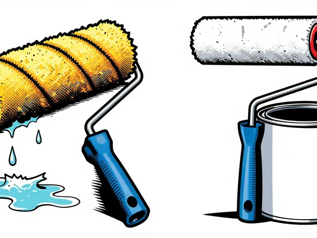 Farbwalzen vs. Pinsel: Qualitätsunterschiede und Materialauswahl bei Malerarbeiten