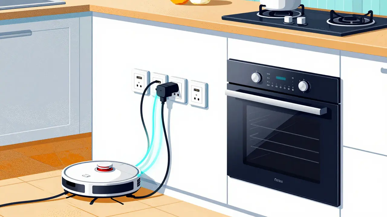 Zukunftssichere Smart-Küche mit integrierten USB-C-Steckdosen